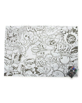HUGE COLORING POSTER 39"x27" & MARKERS INCLUDED