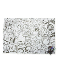 HUGE COLORING POSTER 39"x27" & MARKERS INCLUDED