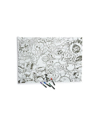HUGE COLORING POSTER 39"x27" & MARKERS INCLUDED
