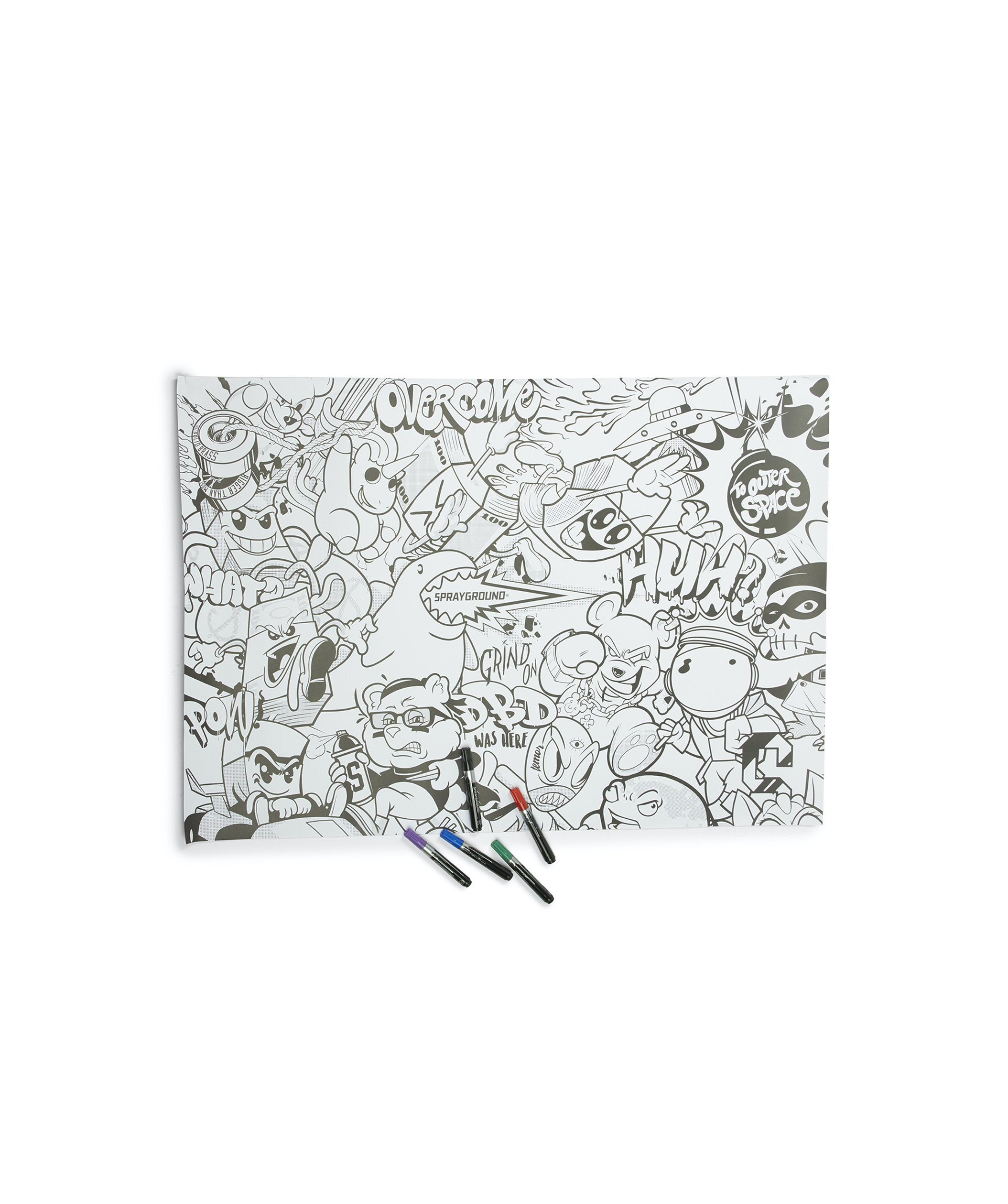 HUGE COLORING POSTER 39"x27" & MARKERS INCLUDED